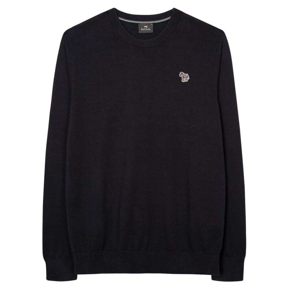 Paul Smith Mens Zebra Natural Cotton Sweater / Blue